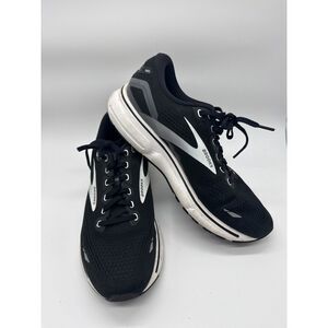 Brooks Ghost 15 Sneakers Womens 9.5 (D) Black White Running Athletic Shoes
